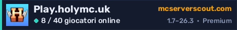 Banner del server Play.holymc.uk