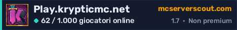 Banner del server Play.krypticmc.net