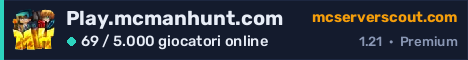 Banner del server Play.mcmanhunt.com
