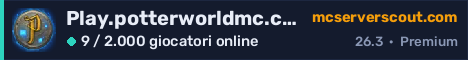 Banner del server Play.potterworldmc.com