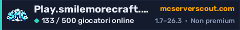 Banner del server Play.smilemorecraft.com