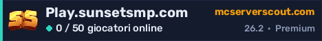 Banner del server Play.sunsetsmp.com