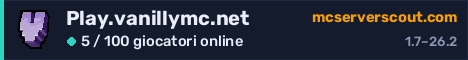 Banner del server Play.vanillymc.net