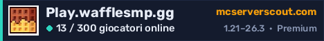 Banner del server Play.wafflesmp.gg