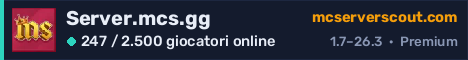 Banner del server Server.mcs.gg