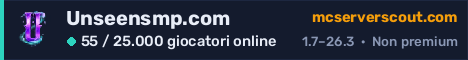 Banner del server Unseensmp.com