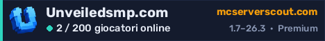 Banner del server Unveiledsmp.com