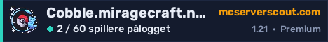 Banner for serveren Cobble.miragecraft.net