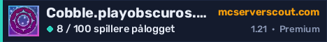 Banner for serveren Cobble.playobscuros.com