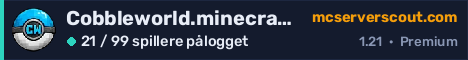 Banner for serveren Cobbleworld.minecraftr.us
