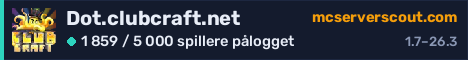 Banner for serveren Dot.clubcraft.net