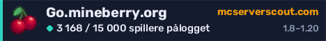Banner for serveren Go.mineberry.org