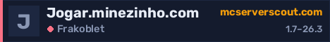 Banner for serveren Jogar.minezinho.com
