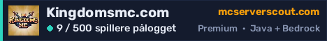 Banner for serveren Kingdomsmc.com