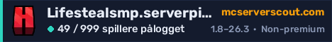 Banner for serveren Lifestealsmp.serverpit.com