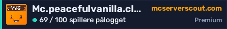 Banner for serveren Mc.peacefulvanilla.club