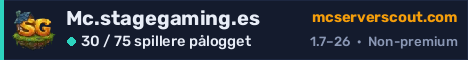 Banner for serveren Mc.stagegaming.es