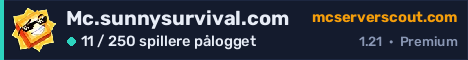 Banner for serveren Mc.sunnysurvival.com
