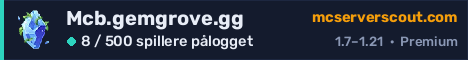 Banner for serveren Mcb.gemgrove.gg