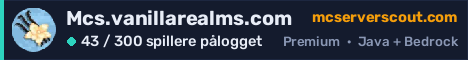 Banner for serveren Mcs.vanillarealms.com