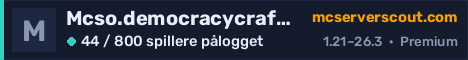 Banner for serveren Mcso.democracycraft.net