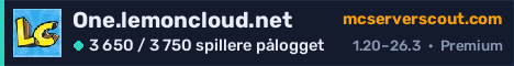 Banner for serveren One.lemoncloud.net