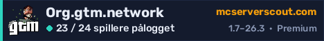 Banner for serveren Org.gtm.network