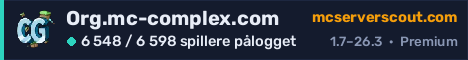 Banner for serveren Org.mc-complex.com