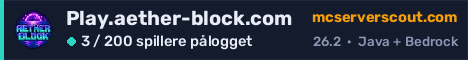 Banner for serveren Play.aether-block.com