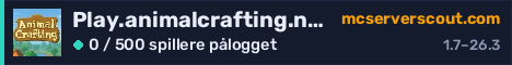 Banner for serveren Play.animalcrafting.net