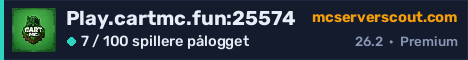 Banner for serveren Play.cartmc.fun:25574