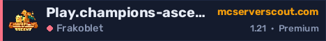 Banner for serveren Play.champions-ascent.com