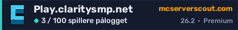Banner for serveren Play.claritysmp.net