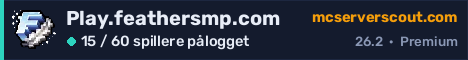 Banner for serveren Play.feathersmp.com