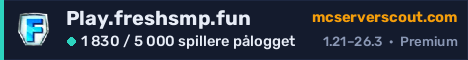 Banner for serveren Play.freshsmp.fun