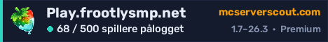 Banner for serveren Play.frootlysmp.net