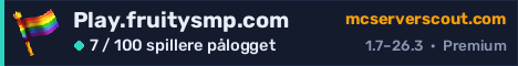Banner for serveren Play.fruitysmp.com