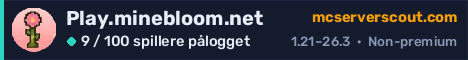 Banner for serveren Play.minebloom.net