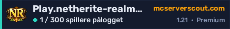 Banner for serveren Play.netherite-realms.com:25616