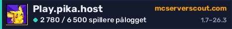 Banner for serveren Play.pika.host