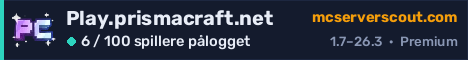 Banner for serveren Play.prismacraft.net