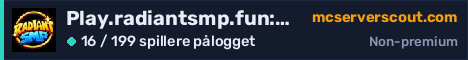 Banner for serveren Play.radiantsmp.fun:19132