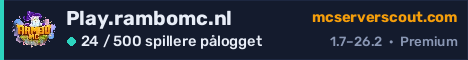 Banner for serveren Play.rambomc.nl
