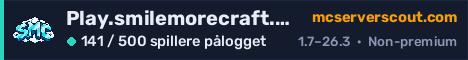 Banner for serveren Play.smilemorecraft.com