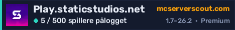 Banner for serveren Play.staticstudios.net