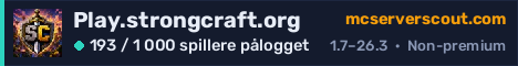 Banner for serveren Play.strongcraft.org