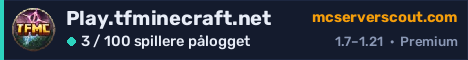 Banner for serveren Play.tfminecraft.net