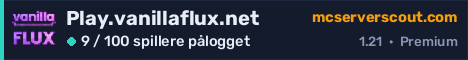 Banner for serveren Play.vanillaflux.net