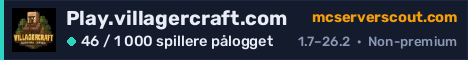 Banner for serveren Play.villagercraft.com