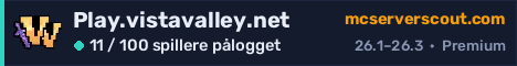 Banner for serveren Play.vistavalley.net